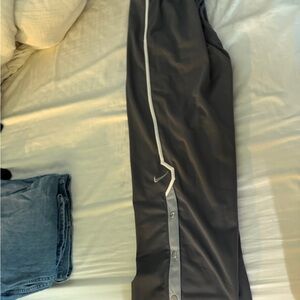 Nike Black Track Pants with White Stripe